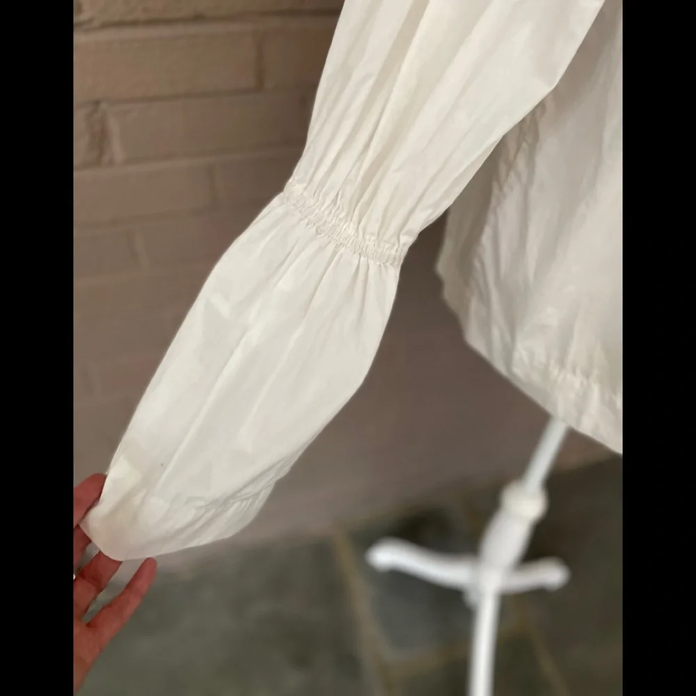 Free People White cotton blouse  S